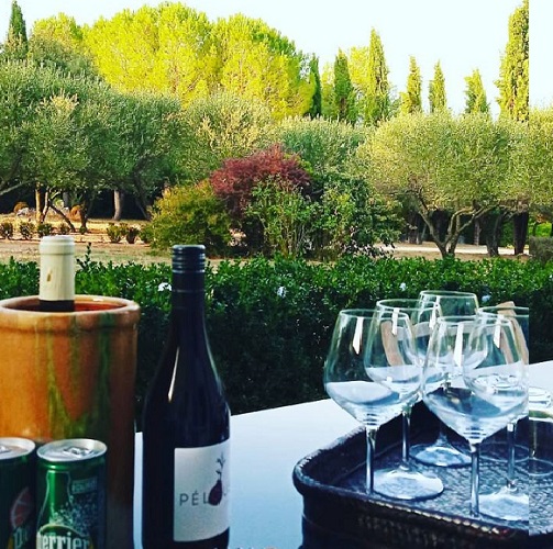 Bottles of Wine near Anduze and the Cevennes