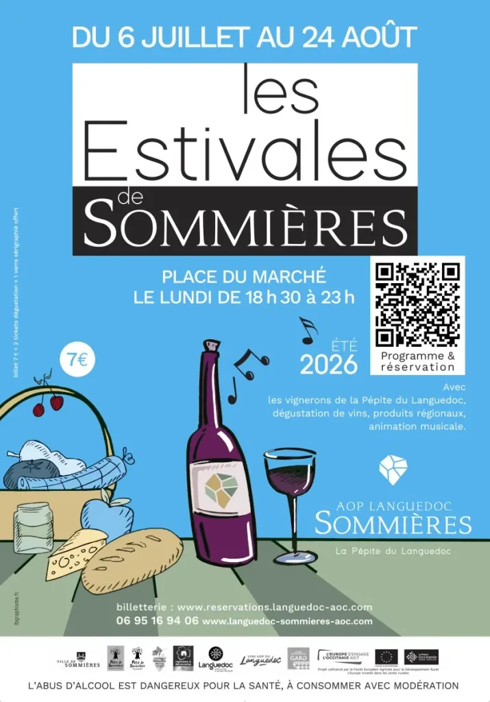 estivales de sommières, dégustation de vins et produits locaux