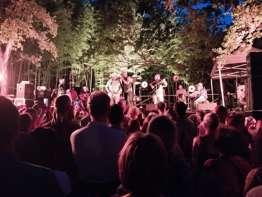 concert au festival Jazzoparc à Anduze